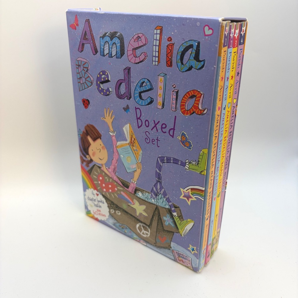 Amelia Bedelia Chapter Books Boxed Set 1-4 Paperback No Stickers